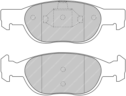 Brake Pad Set, disc brake (FCP1160H)