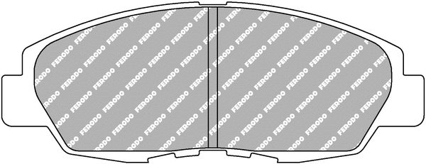 Brake Pad Set, disc brake (FCP904H)
