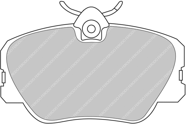 Brake Pad Set, disc brake (FCP415H)