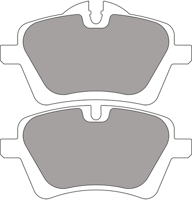 Brake Pad Set, disc brake (FCP4080H)