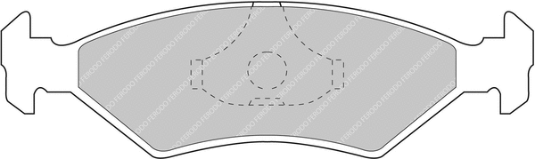 Brake Pad Set, disc brake (FCP206H)