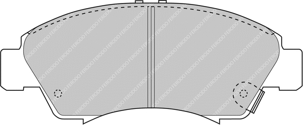 Brake Pad Set, disc brake (FCP777H)