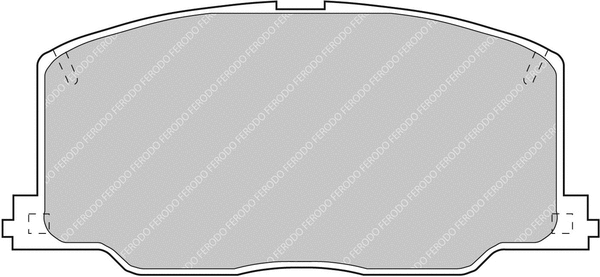 Brake Pad Set, disc brake (FCP602H)
