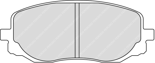 Brake Pad Set, disc brake (FCP1783R)