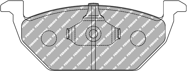 Brake Pad Set, disc brake (FCP1094H)