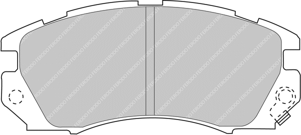 Brake Pad Set, disc brake (FCP948H)