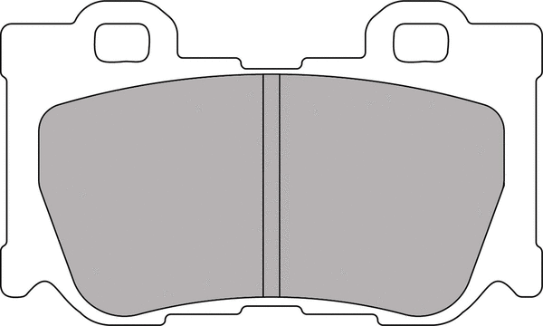 Brake Pad Set, disc brake (FCP4173H)