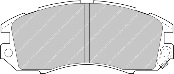 Brake Pad Set, disc brake (FCP789H)