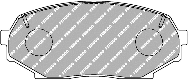 Brake Pad Set, disc brake (FCP653W)