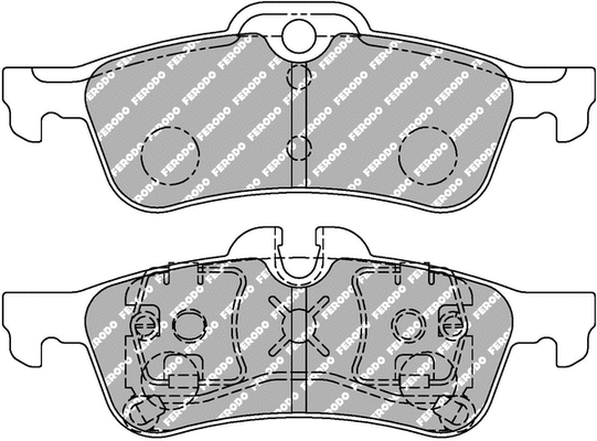 Brake Pad Set, disc brake (FCP1676H)