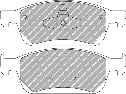 Brake Pad Set, disc brake (FCP4416H)