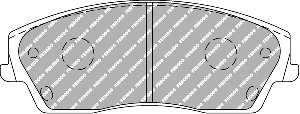 Brake Pad Set, disc brake (FCP1954H)