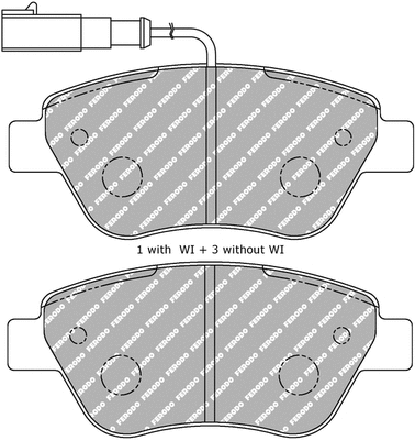 Brake Pad Set, disc brake (FDS1466)