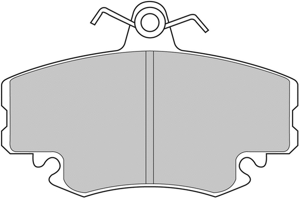 Brake Pad Set, disc brake (FCP845C)