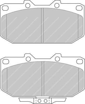 Brake Pad Set, disc brake (FDS986)