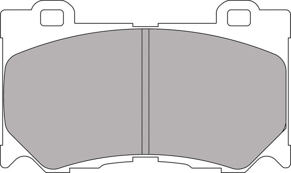Brake Pad Set, disc brake (FCP4172H)