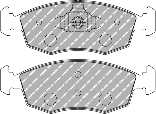 Brake Pad Set, disc brake (FCP4353H)