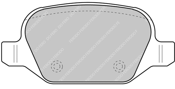 Brake Pad Set, disc brake (FCP1349H)