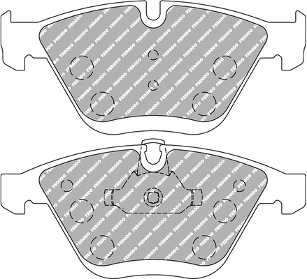 Brake Pad Set, disc brake (FCP4191H)