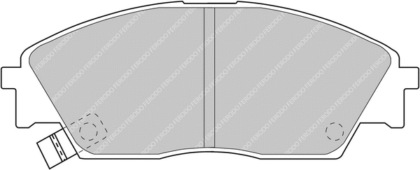 Brake Pad Set, disc brake (FCP598H)