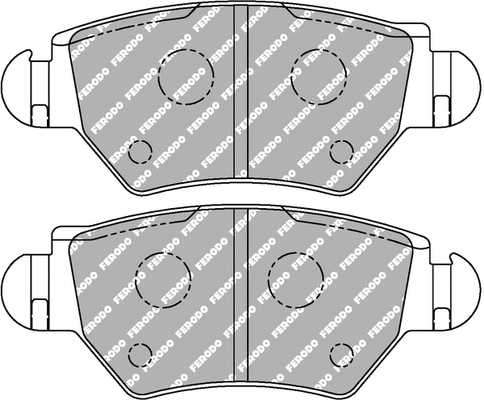 Brake Pad Set, disc brake (FCP1294H)