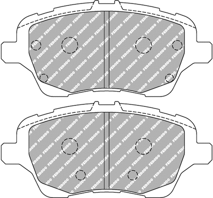 Brake Pad Set, disc brake (FCP4612H)