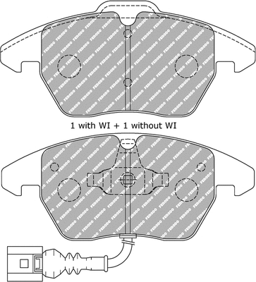 Brake Pad Set, disc brake (FDS1641)