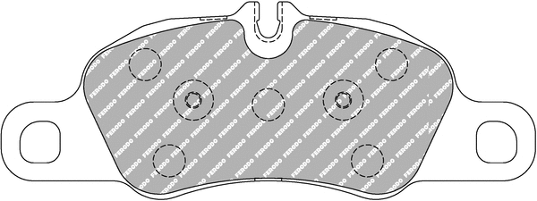 Brake Pad Set, disc brake (FCP4805H)