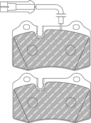 Brake Pad Set, disc brake (FDS721)