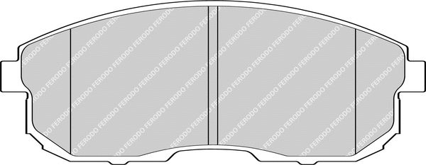 Brake Pad Set, disc brake (FCP1430H)