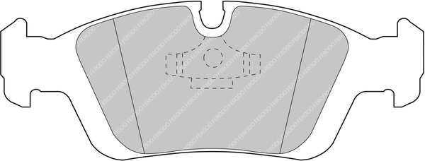 Brake Pad Set, disc brake (FCP725H)