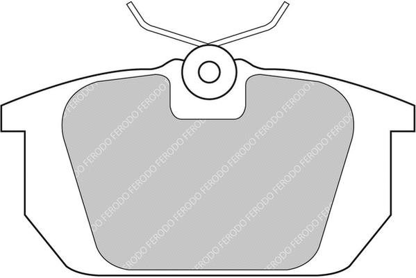 Brake Pad Set, disc brake (FCP409H)