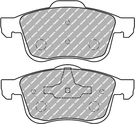 Brake Pad Set, disc brake (FCP1805H)