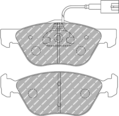 Brake Pad Set, disc brake (FDS1052)
