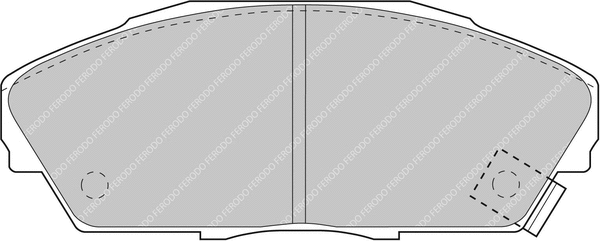 Brake Pad Set, disc brake (FCP748H)