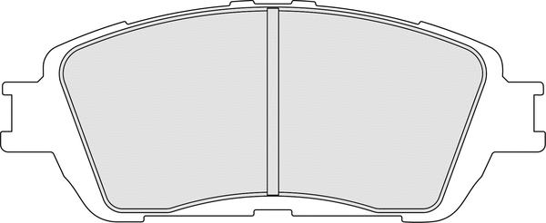 Brake Pad Set, disc brake (FRP3120H)