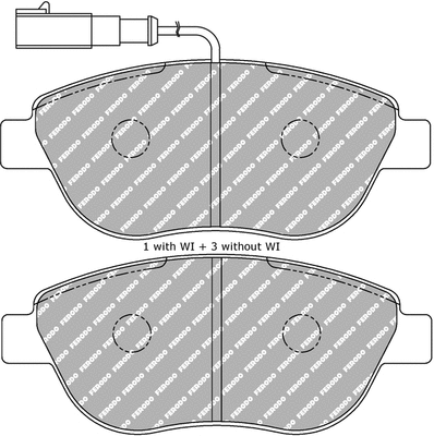 Brake Pad Set, disc brake (FDS1467)