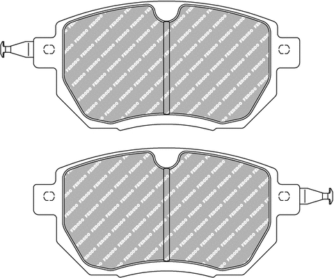 Brake Pad Set, disc brake (FCP1786H)