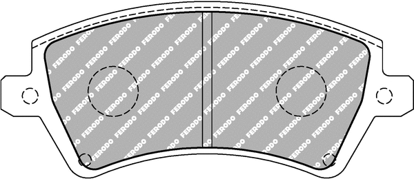 Brake Pad Set, disc brake (FCP1573H)