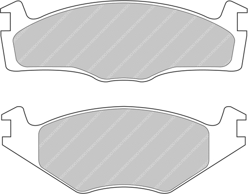 Brake Pad Set, disc brake (FCP392H)