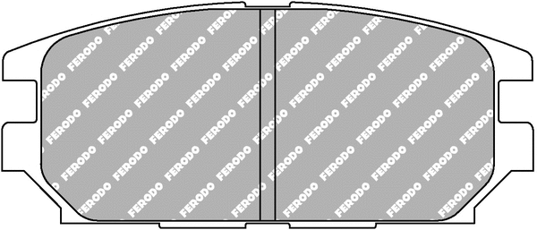 Brake Pad Set, disc brake (FCP1280H)