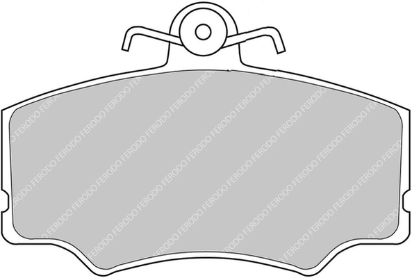 Brake Pad Set, disc brake (FCP647H)