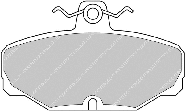 Brake Pad Set, disc brake (FCP408H)