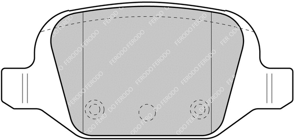 Brake Pad Set, disc brake (FCP1324H)