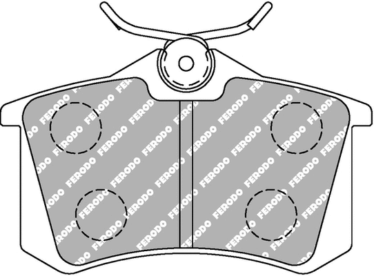 Brake Pad Set, disc brake (FCP541R)