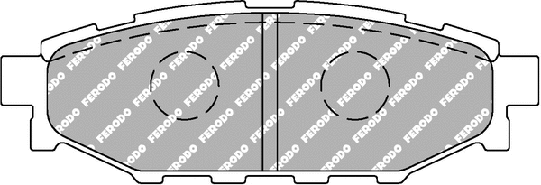 Brake Pad Set, disc brake (FCP1947H)