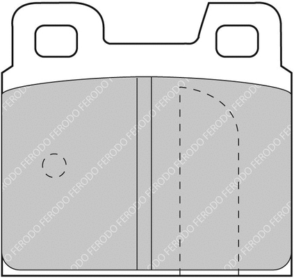 Brake Pad Set, disc brake (FCP93H)