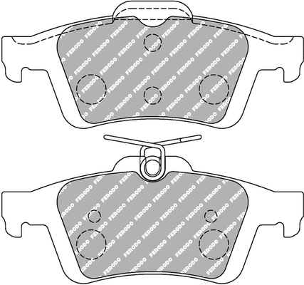 Brake Pad Set, disc brake (FCP1931H)