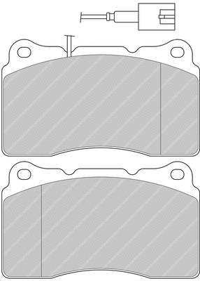 Brake Pad Set, disc brake (FDS1334)