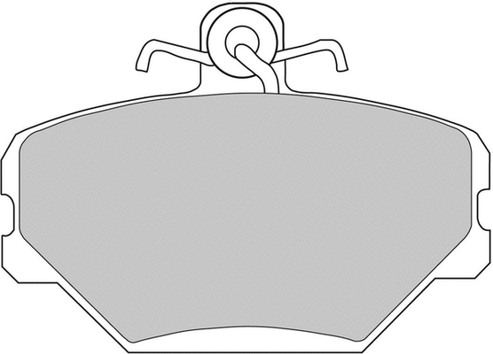 Brake Pad Set, disc brake (FCP524R)